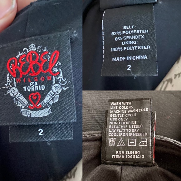 Rebel Wilson for Torrid black fit and flare dress with front zip, 2X - Picture 4 of 5